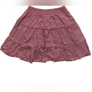 Hollister Floral Mini Skirt in Pink